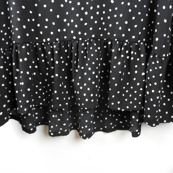 Loft Polka Dot Peplum Blouse - Picture 2 of 4